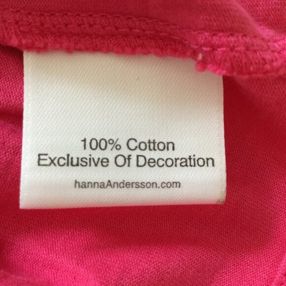 Hanna Andersson Bird Applique Pink Ruffle Top 100 - Picture 8 of 10